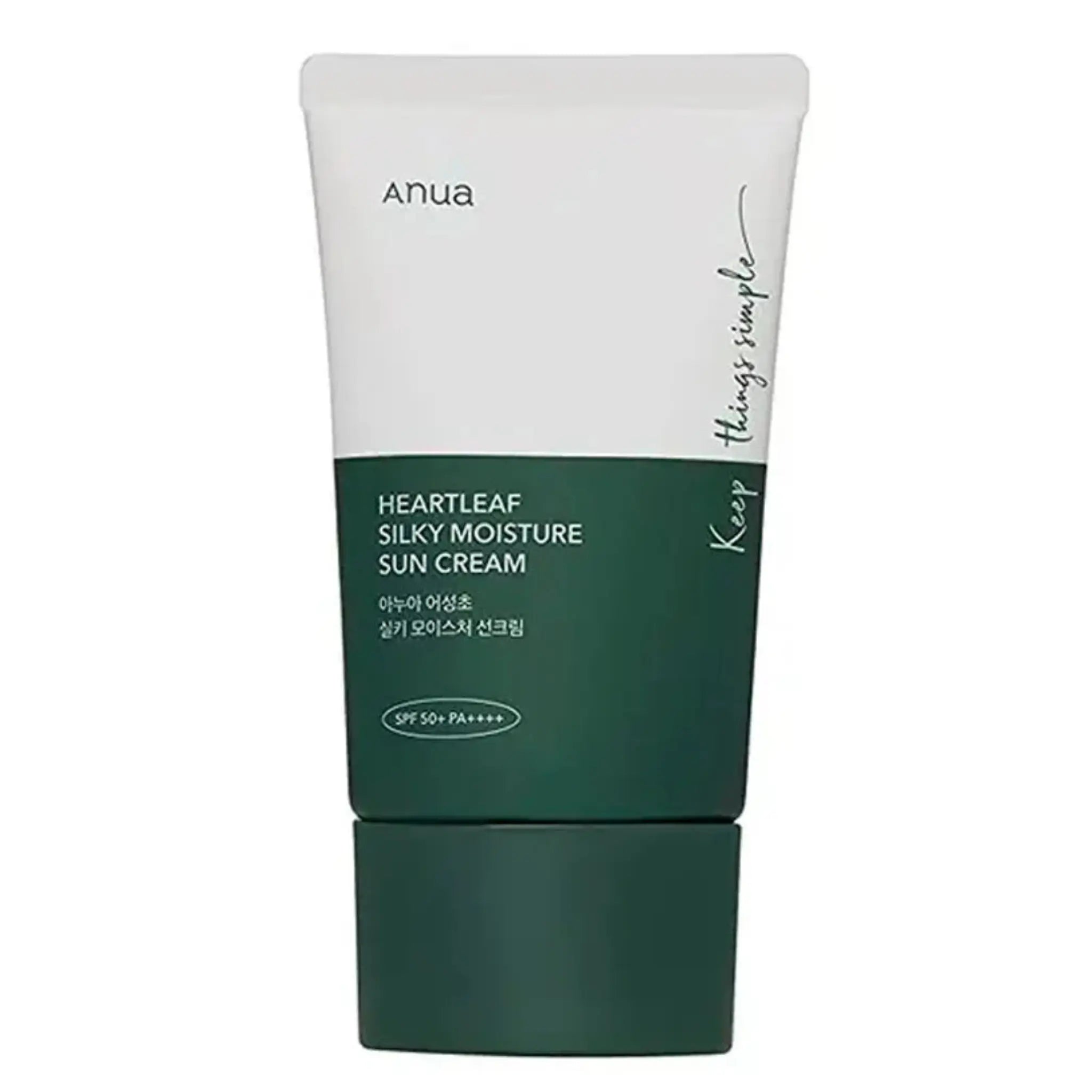 Heartleaf Silky Moisture Sun Cream (SPF50+PA++++) Anua